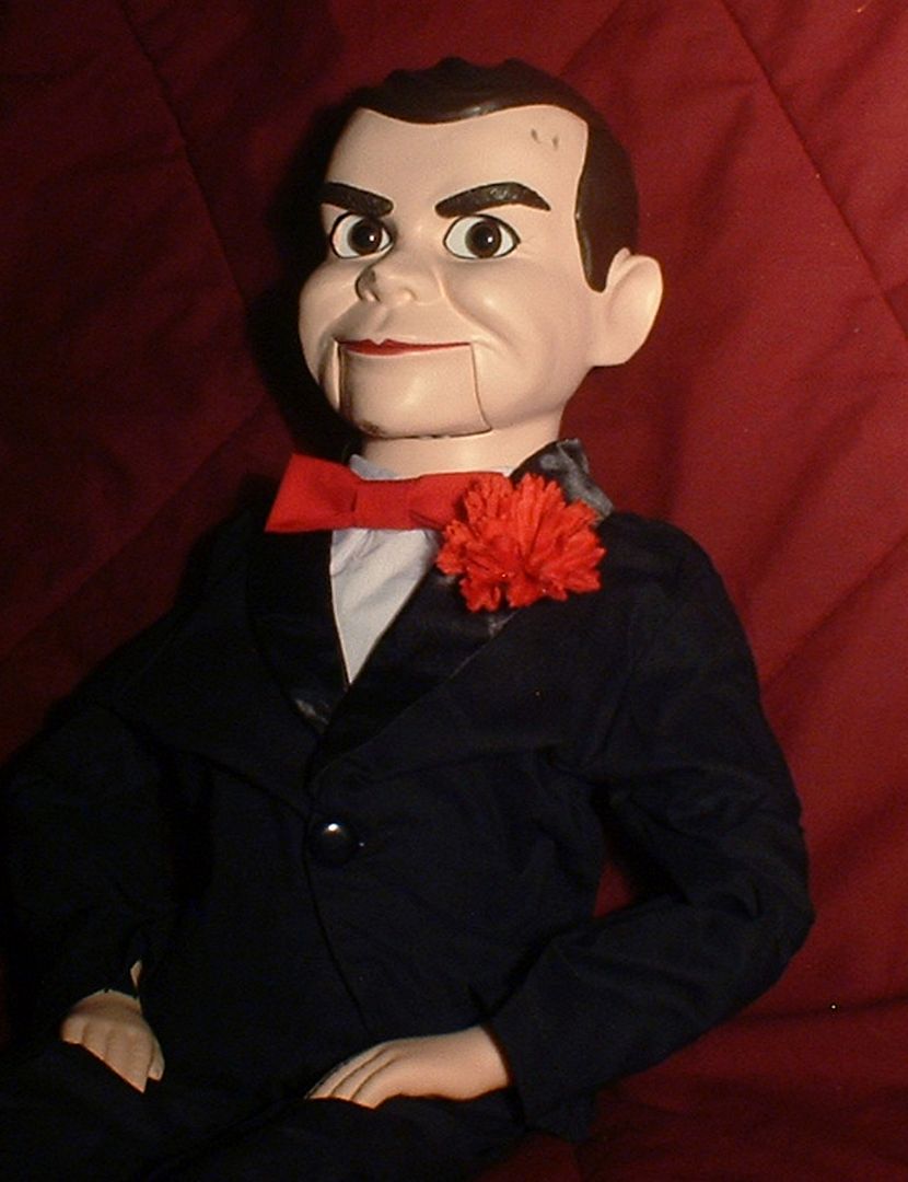 HAUNTED Ventriloquist doll "EYES FOLLOW YOU" Creepy Slappy dummy puppet